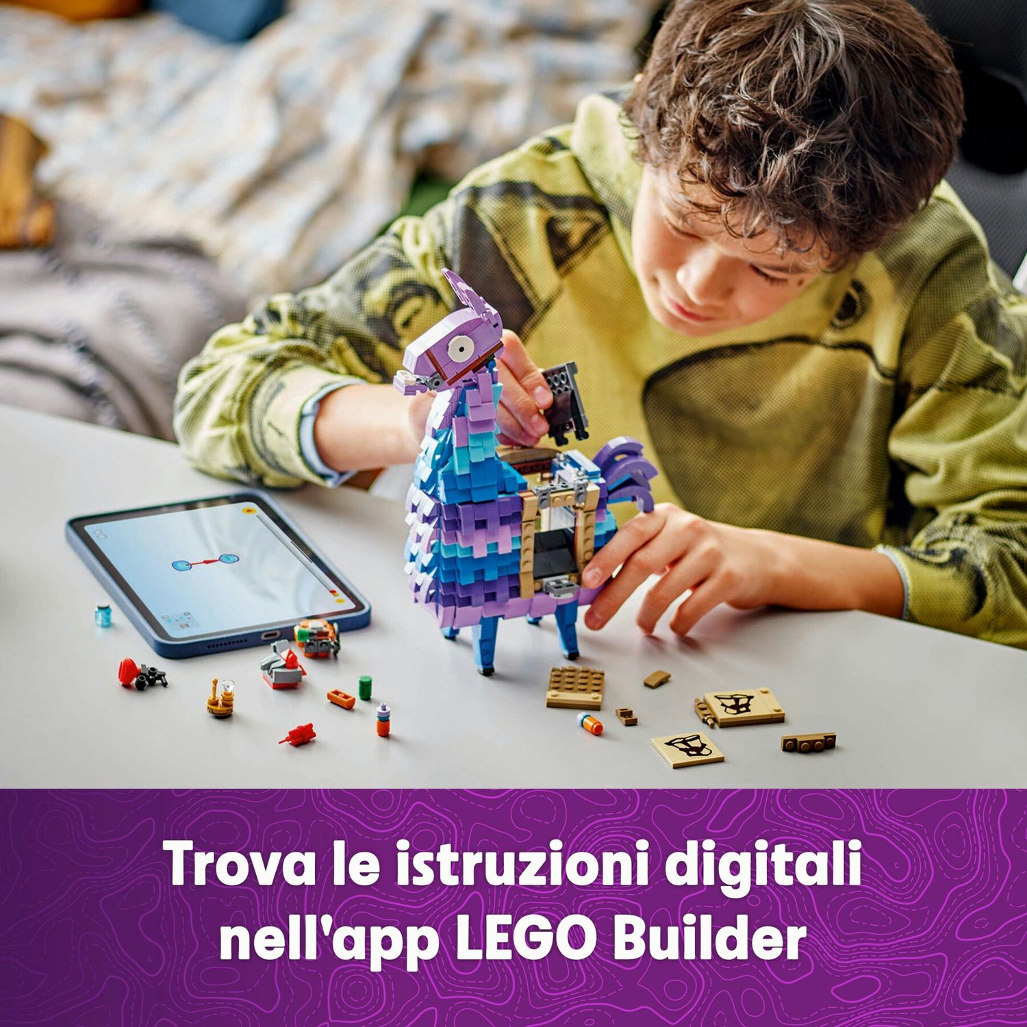 Lego fortnite 77071 lama delle scorte, personaggio giocattolo dal videogioco da collezione, gioco per bambini 12+, idea regalo - Lego