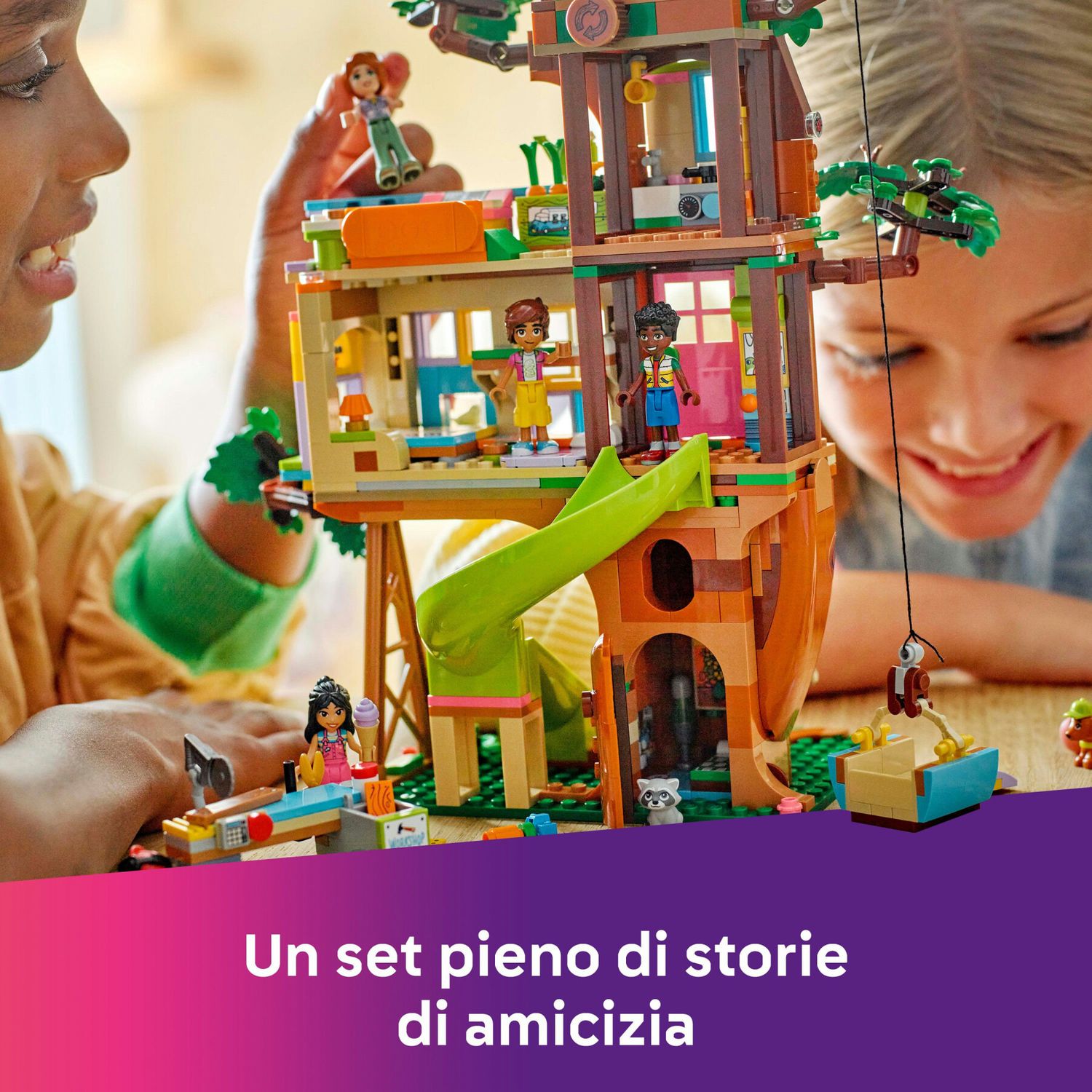 Lego friends 42652 casa sull’albero dell’amicizia, giochi per abilità sociali per bambine 8+, animali giocattolo e personaggi - LEGO FRIENDS, Lego