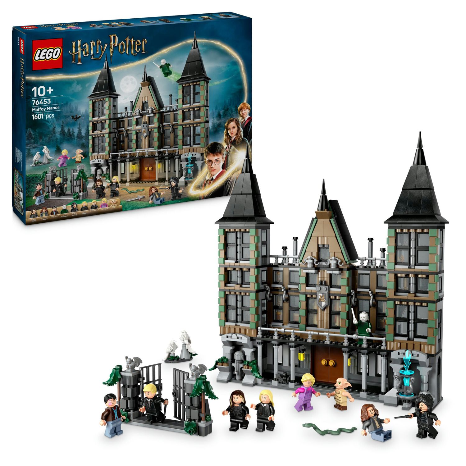 Lego harry potter 76453 villa malfoy, giochi bambini 10+, casa giocattolo con stanze, funzioni e 9 personaggi, idea regalo - LEGO® Harry Potter™, Lego