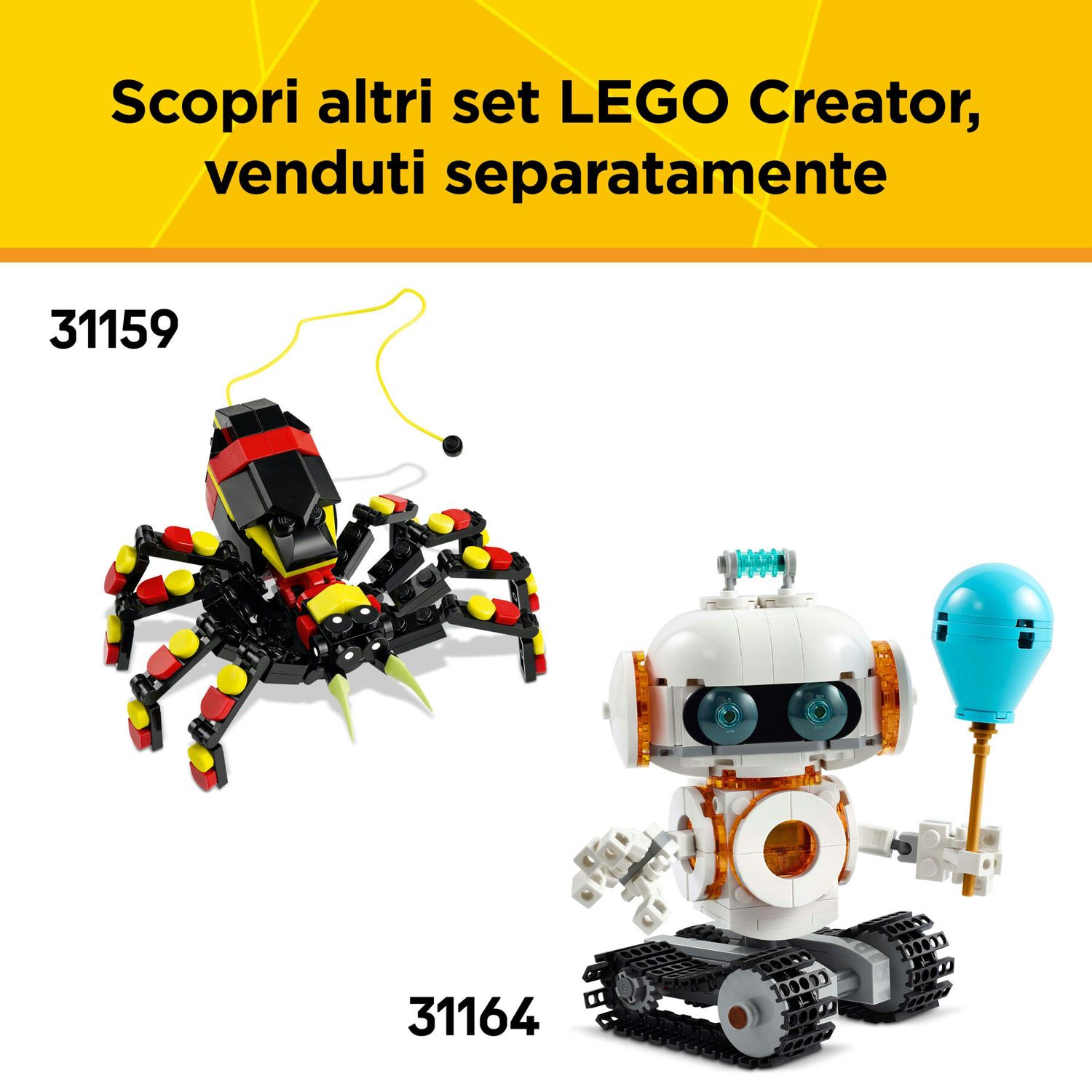 Lego creator 3 in 1 31160 velivolo: aereo da competizione, aeroplano giocattolo trasformabile in elicottero e jet, bambini 7+ - LEGO CREATOR, Lego