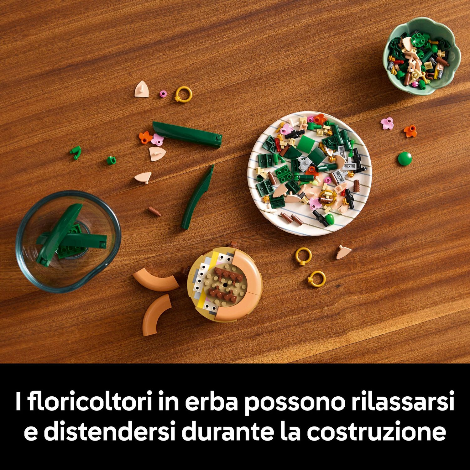 Lego botanicals 10343 mini-orchidea, fiori finti da costruire, botanical collection per adulti, idea regalo per donna o uomo - LEGO ICONS BOTANICAL, Lego, LEGO ICONS