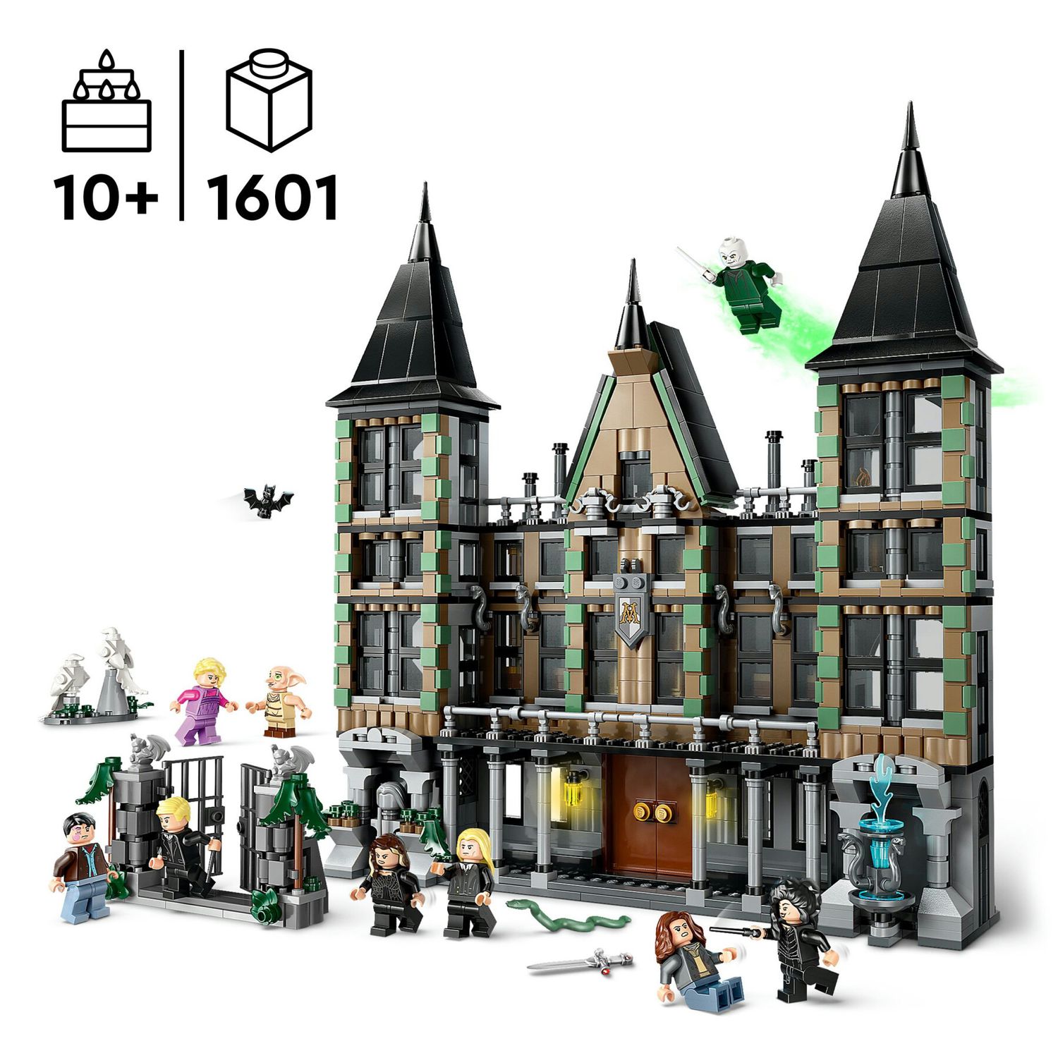 Lego harry potter 76453 villa malfoy, giochi bambini 10+, casa giocattolo con stanze, funzioni e 9 personaggi, idea regalo - LEGO® Harry Potter™, Lego