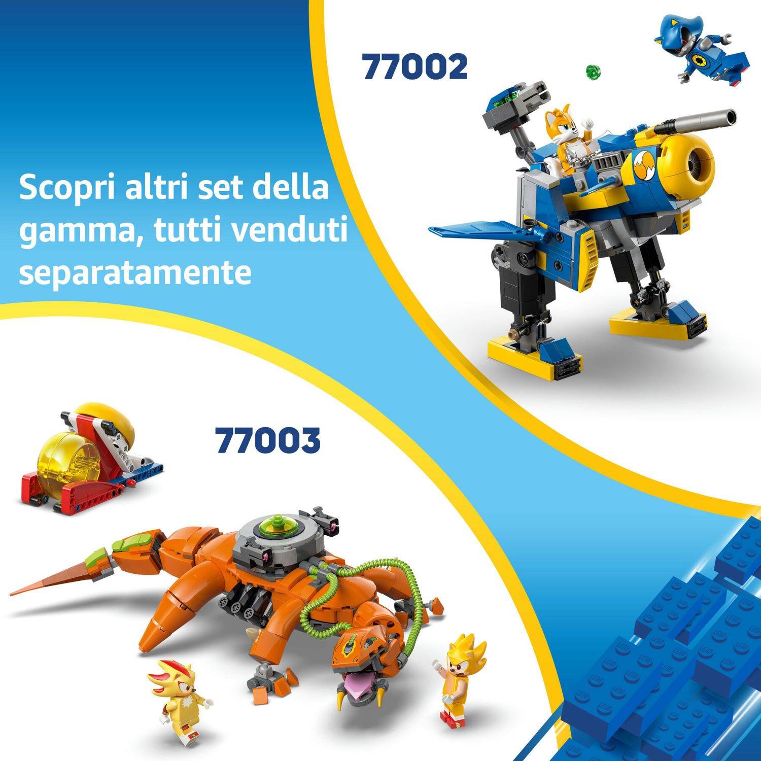 Lego sonic 77001 duello al falò di sonic, giochi per bambini e bambine 7+ con personaggi del videogioco, idea regalo per gamer - Sonic, Lego