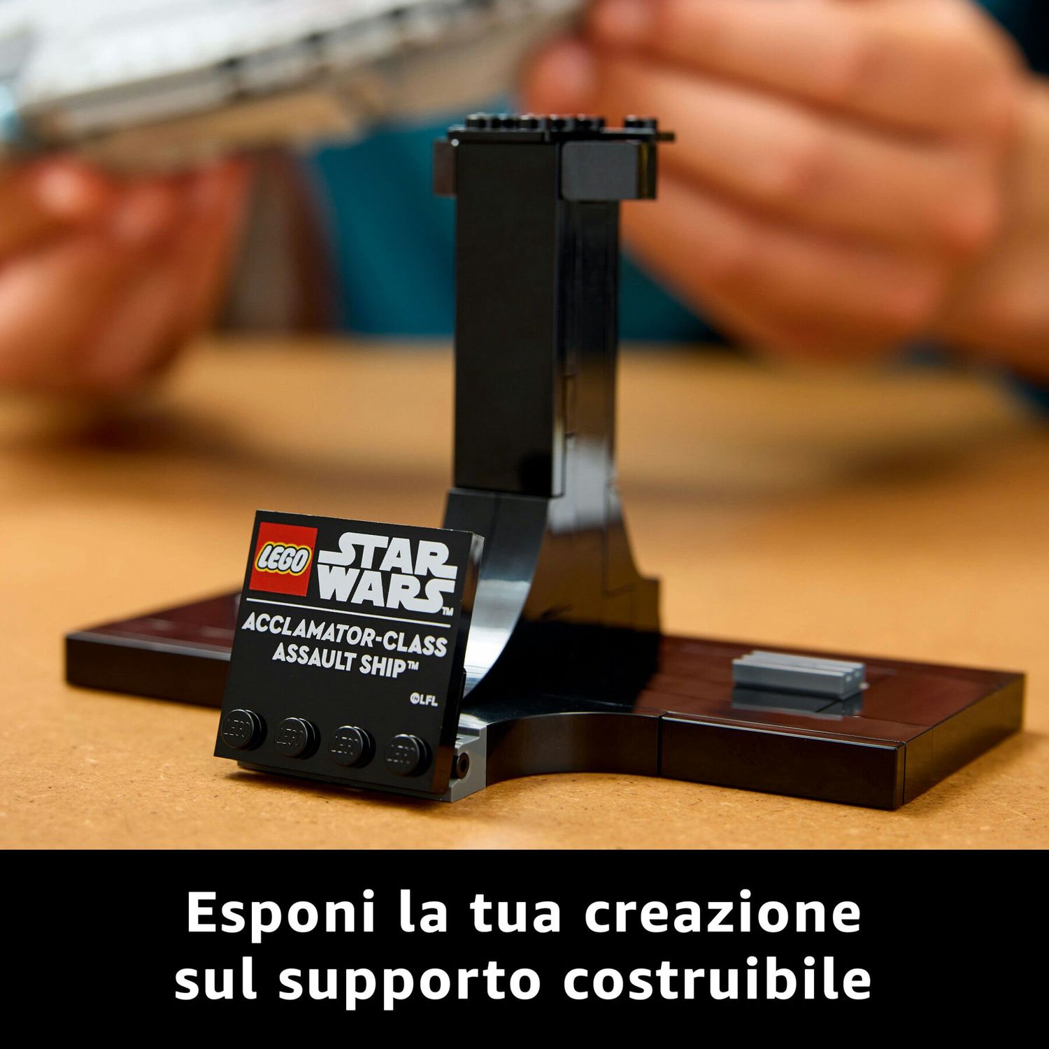 Lego star wars 75404 nave d'assalto classe acclamator, astronave da collezione con supporto, regalo per adulti, uomo e donna - LEGO® Star Wars™, Lego, Star Wars