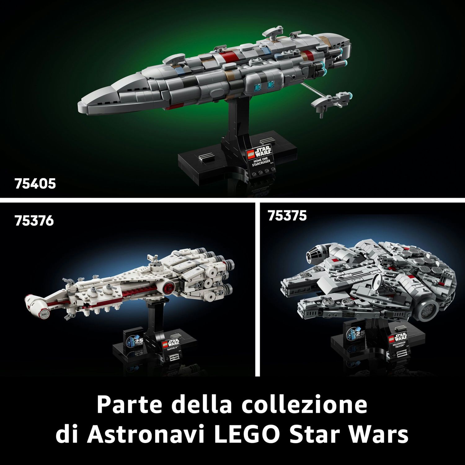 Lego star wars 75404 nave d'assalto classe acclamator, astronave da collezione con supporto, regalo per adulti, uomo e donna - LEGO® Star Wars™, Lego, Star Wars
