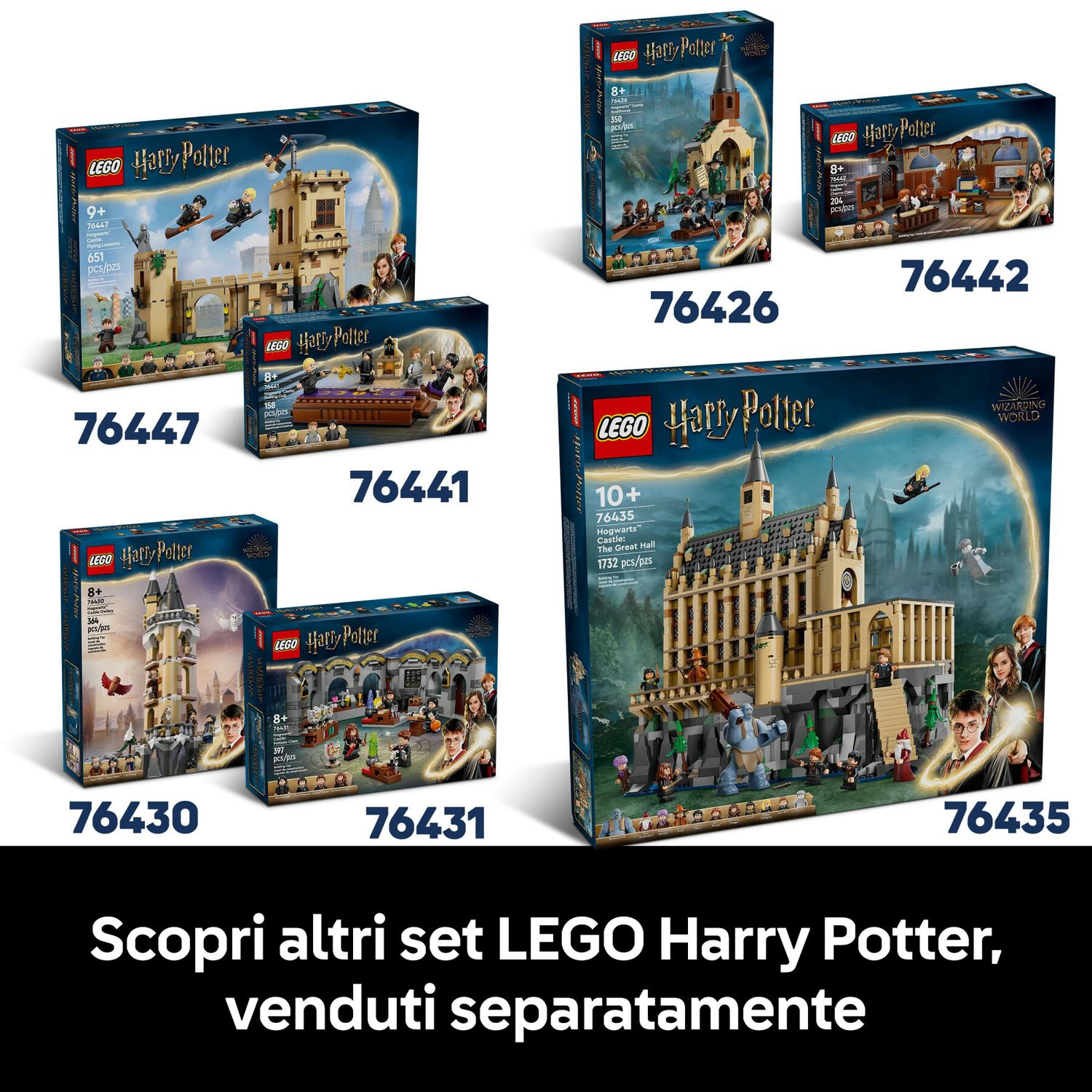 Lego harry potter 76444 negozi di magia di diagon alley, kit modellismo per adulti in microscala con edifici e 12 personaggi - LEGO® Harry Potter™, Lego