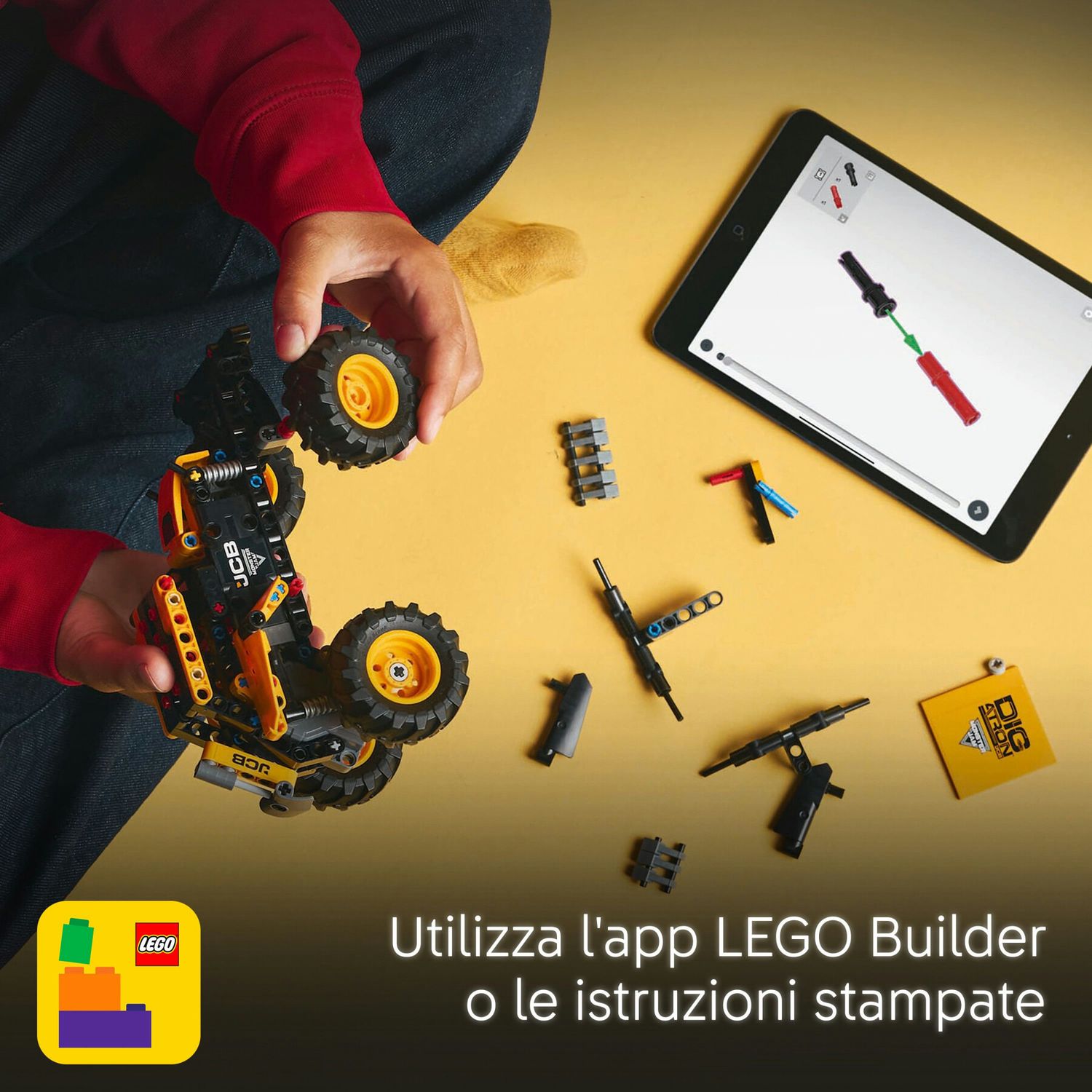 Lego technic 42199 pull-back monster jam digatron, monster truck giocattolo da costruire, giochi bambini 7+, regalo fan veicoli - LEGO TECHNIC, Lego