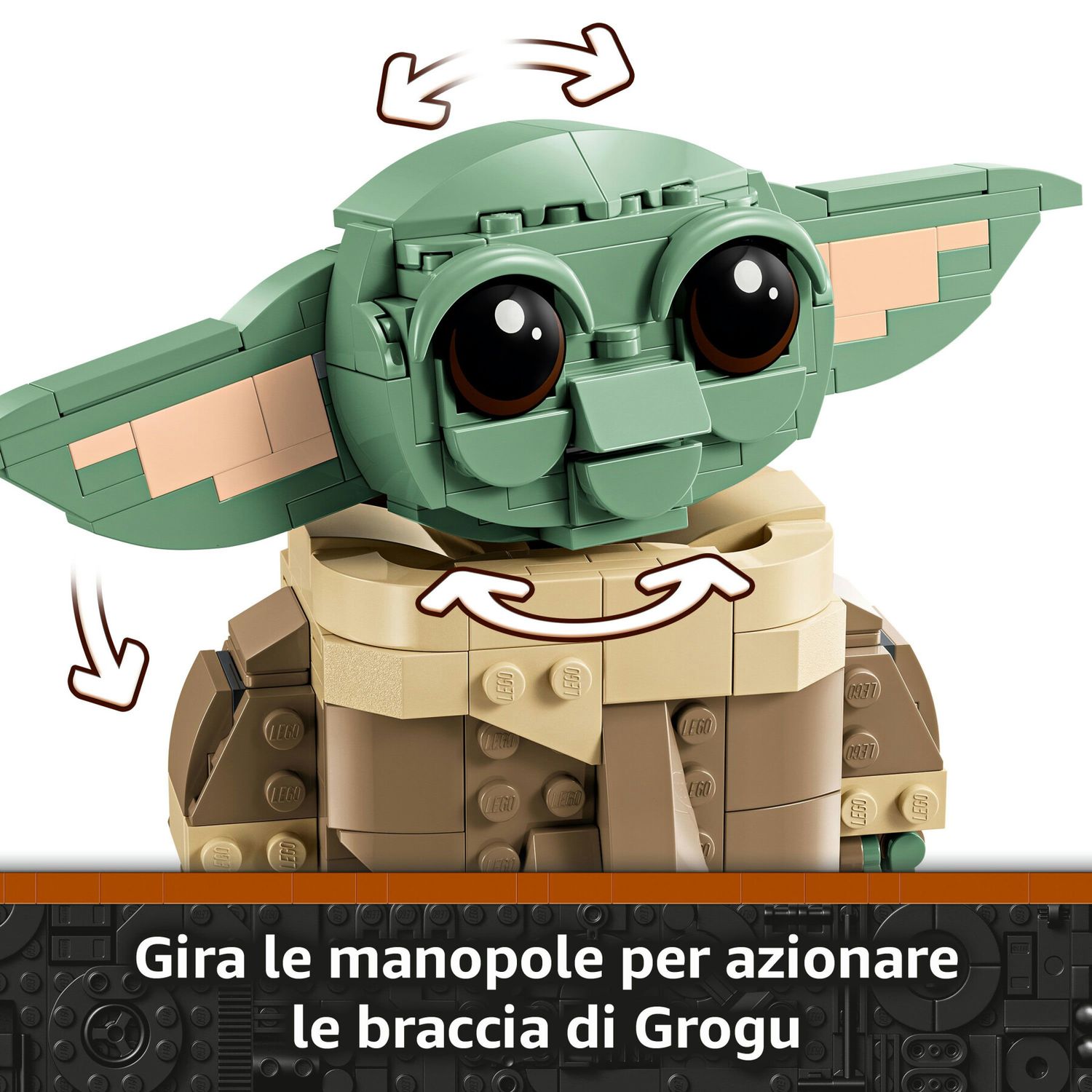 Lego star wars 75403 grogu e carrozzina con rana sorgan e minifigure di grogu da collezione, giocattolo per bambini 10+ - LEGO® Star Wars™, Lego, Star Wars