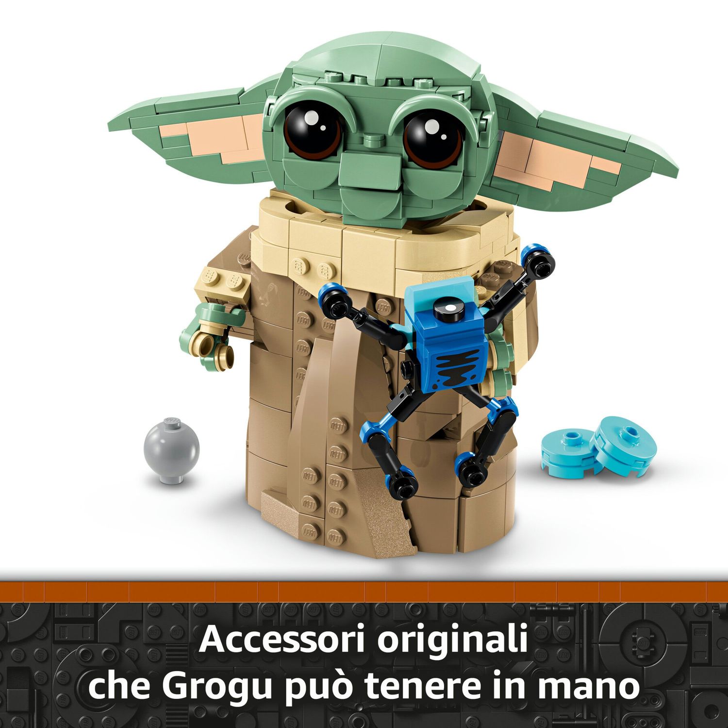 Lego star wars 75403 grogu e carrozzina con rana sorgan e minifigure di grogu da collezione, giocattolo per bambini 10+ - LEGO® Star Wars™, Lego, Star Wars