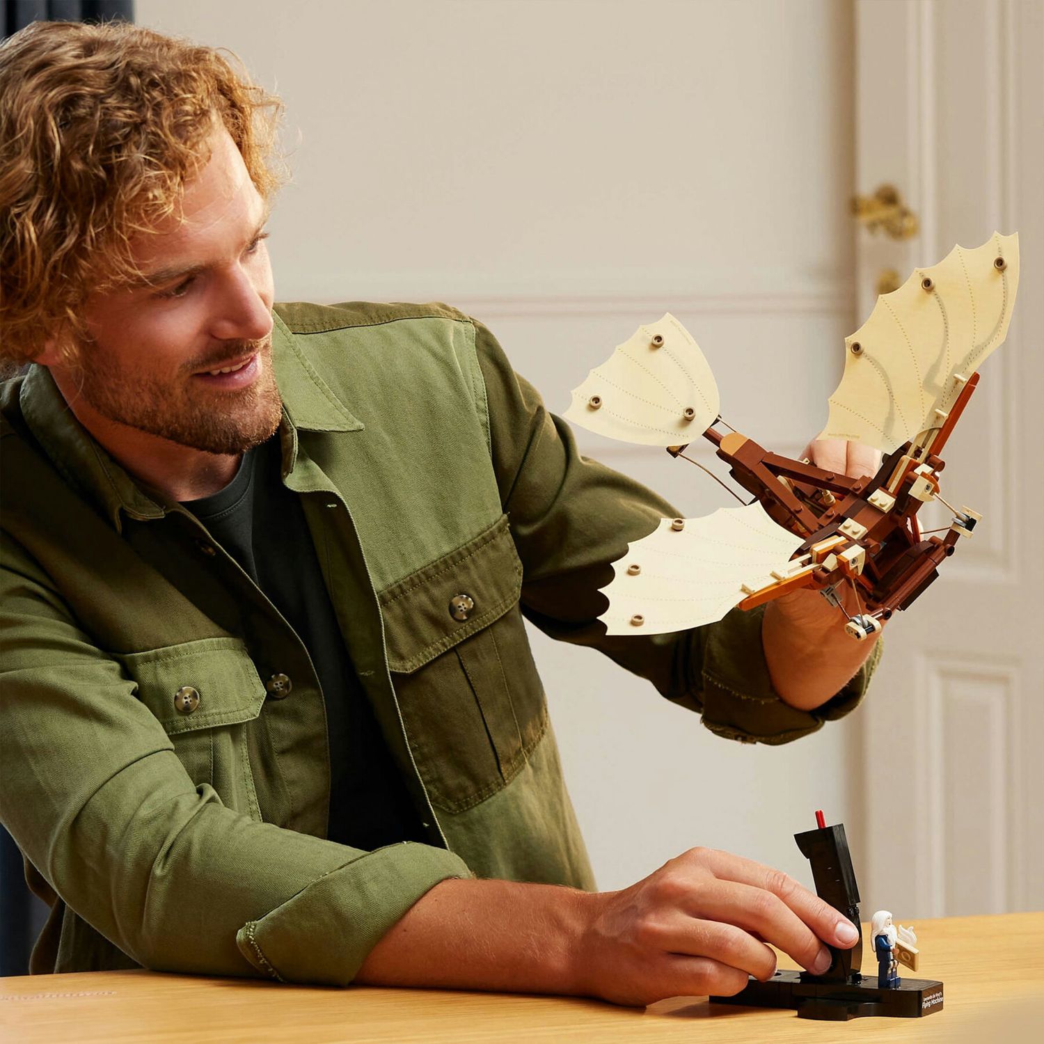 Lego icons 10363 macchina volante di leonardo da vinci, modellino da costruire per adulti da collezione, regalo uomo o donna - Lego, LEGO ICONS