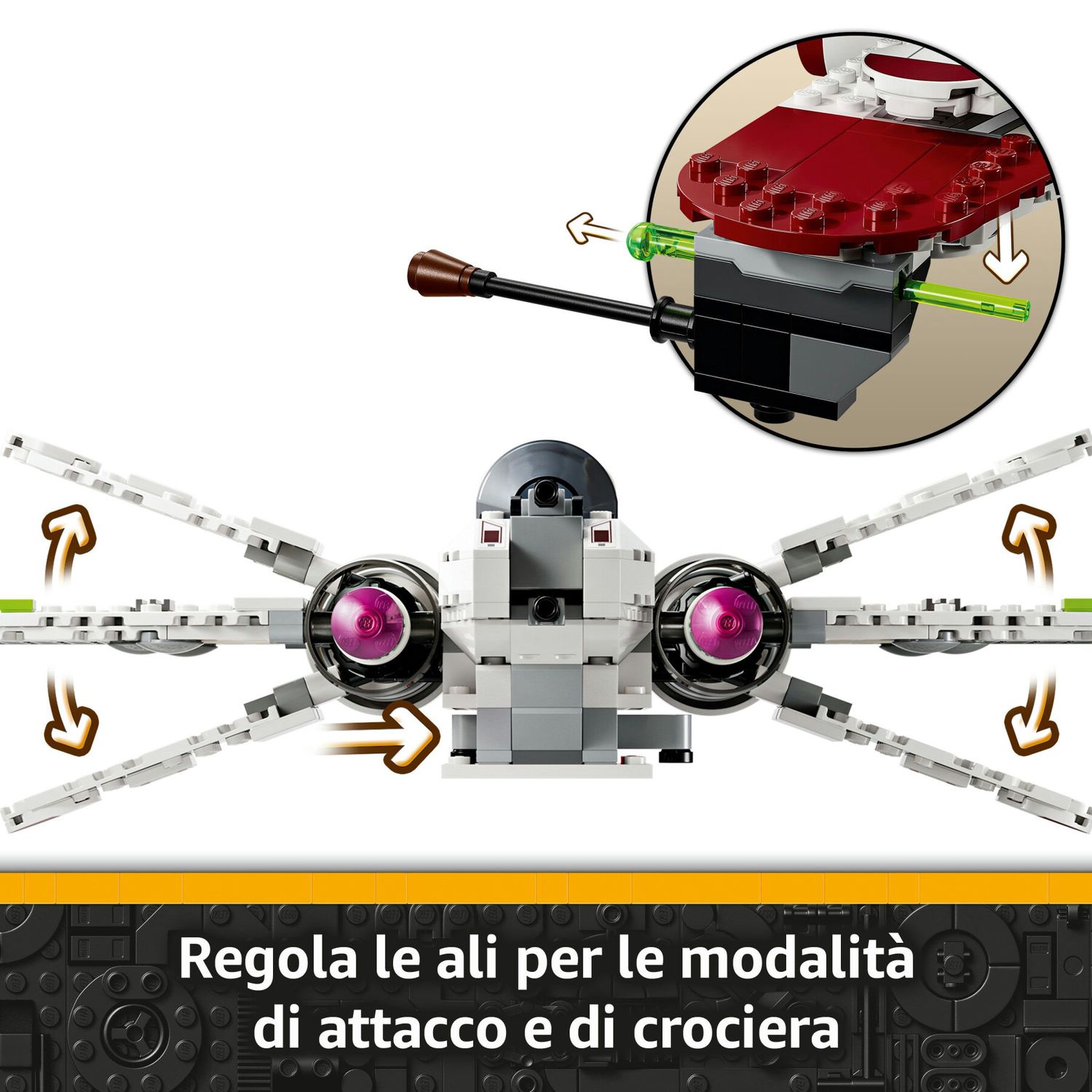 Lego star wars 75402 starfighter arc-170 con 4 minifigure e droide, regalo di compleanno, astronave giocattolo per bambini 9+ - LEGO® Star Wars™, Lego, Star Wars