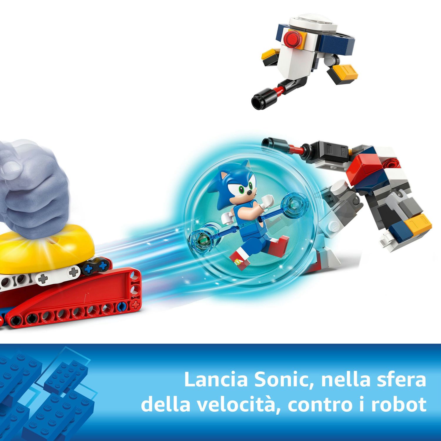 Lego sonic 77001 duello al falò di sonic, giochi per bambini e bambine 7+ con personaggi del videogioco, idea regalo per gamer - Sonic, Lego