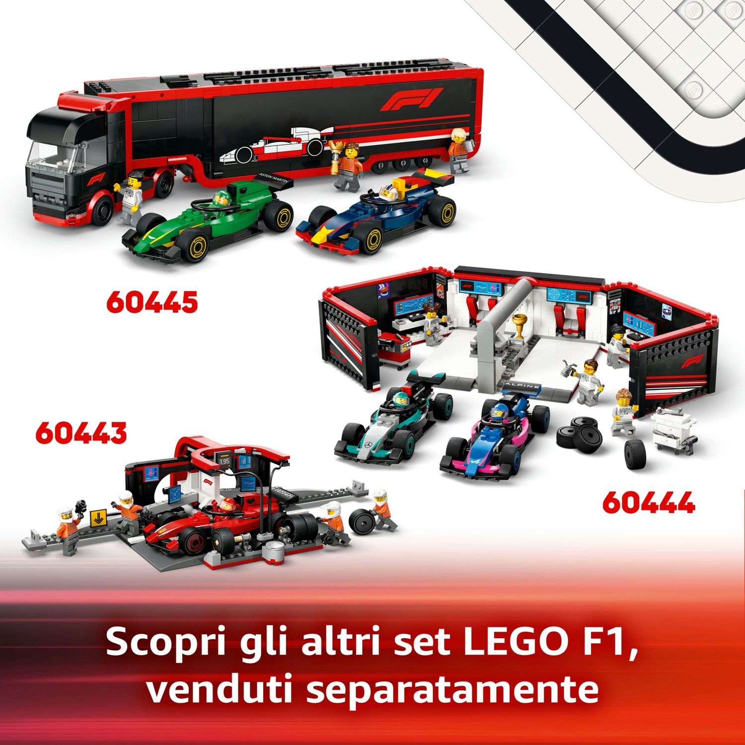Lego city 60442 pilota e monoposto mclaren f1, modello di macchina giocattolo da formula 1, regalo bambini 6+ fan delle auto - LEGO CITY, Lego