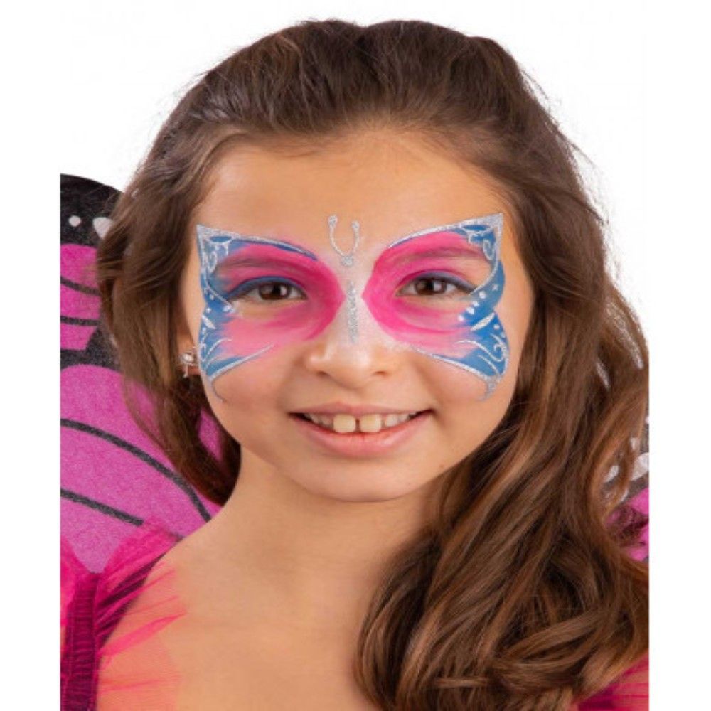 Decorazioni adesive viso farfalla - CARNIVAL TOYS