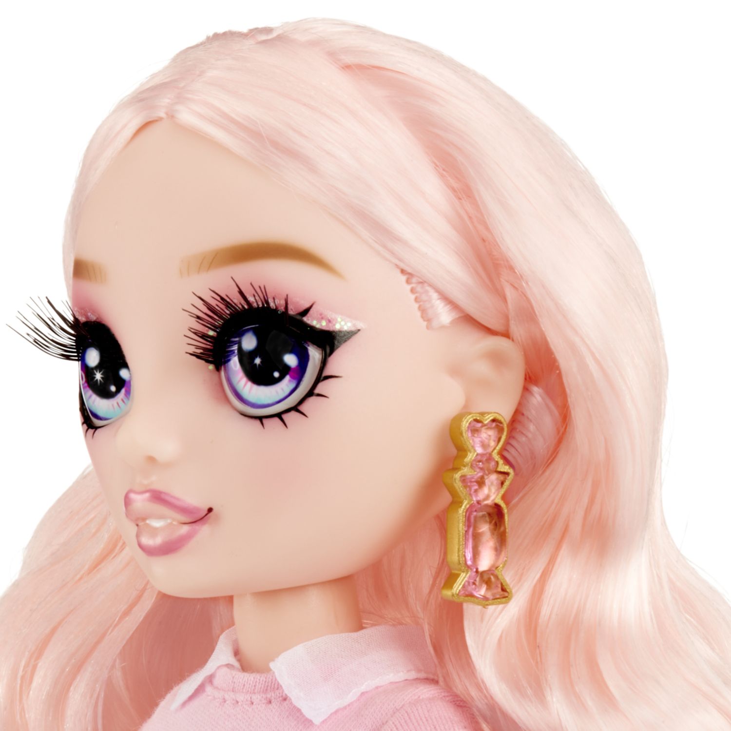 Rainbow high creative crystals bella - bambola fashion arcobaleno da 28 cm con kit per accessori di cristallo, anello per te, fai da te - Rainbow High