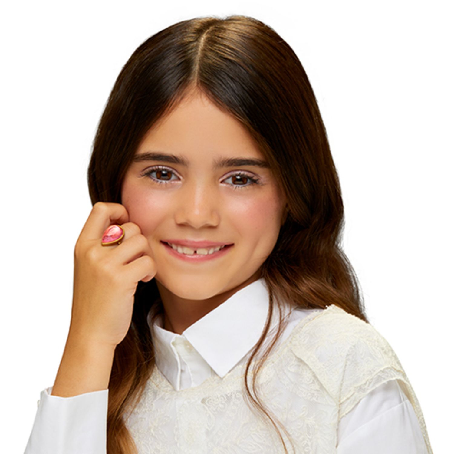 Rainbow high creative crystals bella - bambola fashion arcobaleno da 28 cm con kit per accessori di cristallo, anello per te, fai da te - Rainbow High