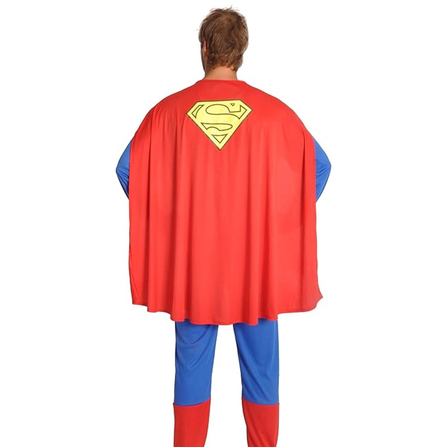 Costume superman dc comics per adulti taglia unica – abito con mantello, cintura e collant stampato - DC COMICS