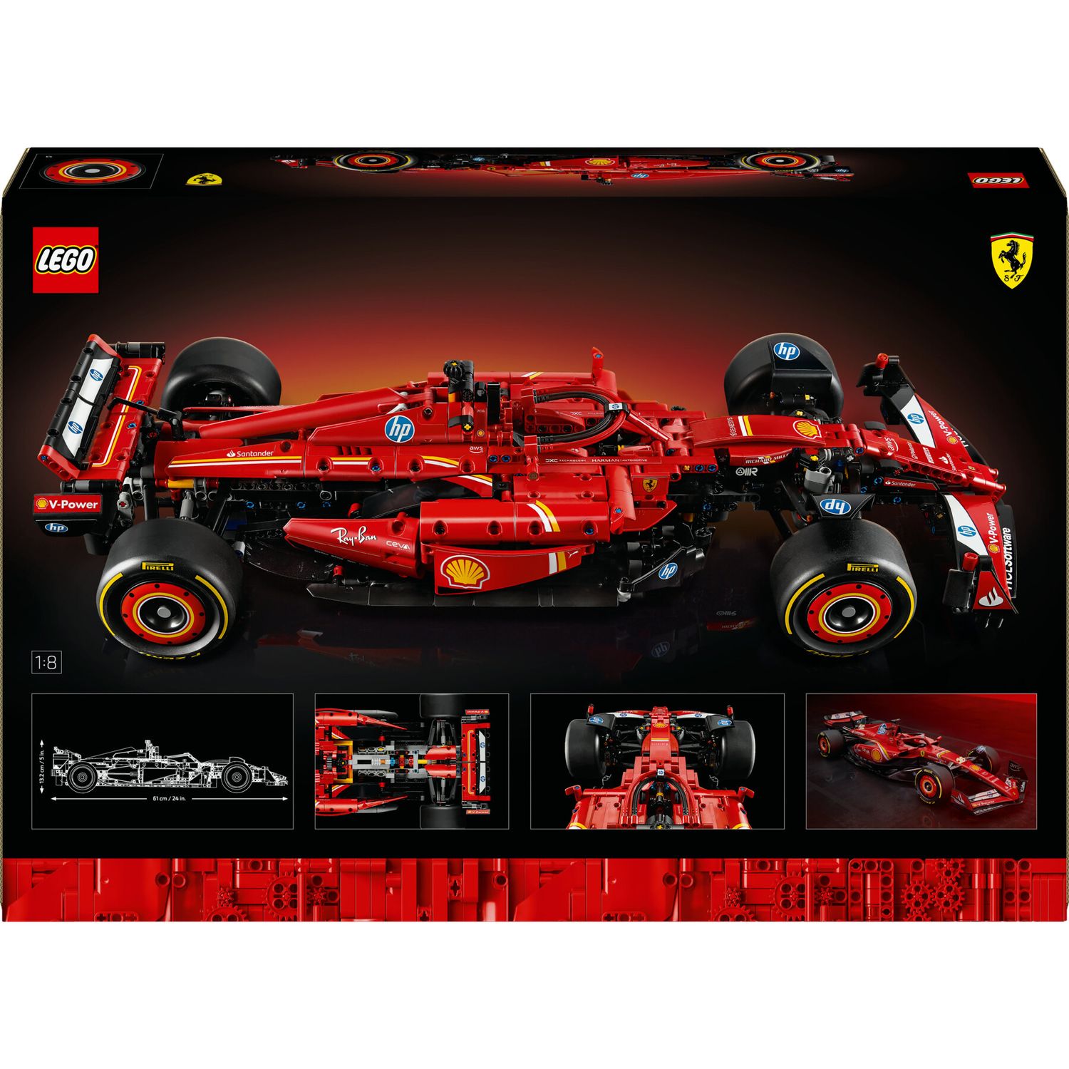 Lego technic 42207 monoposto f1 ferrari sf-24 - modello di auto formula 1 da collezione, idea regalo per adulti, uomo e donna - LEGO TECHNIC, Lego