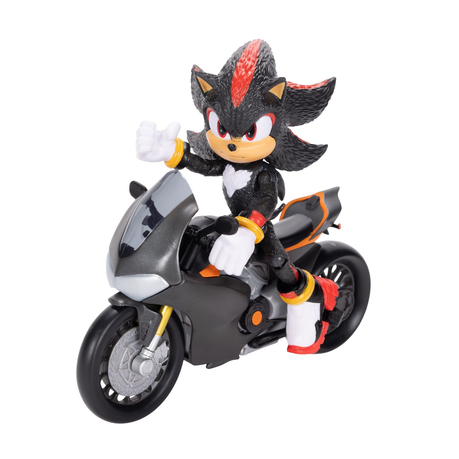 Sonic 3 movie personaggio di shadow 13 cm con motocicletta – dettagli realistici - Sonic