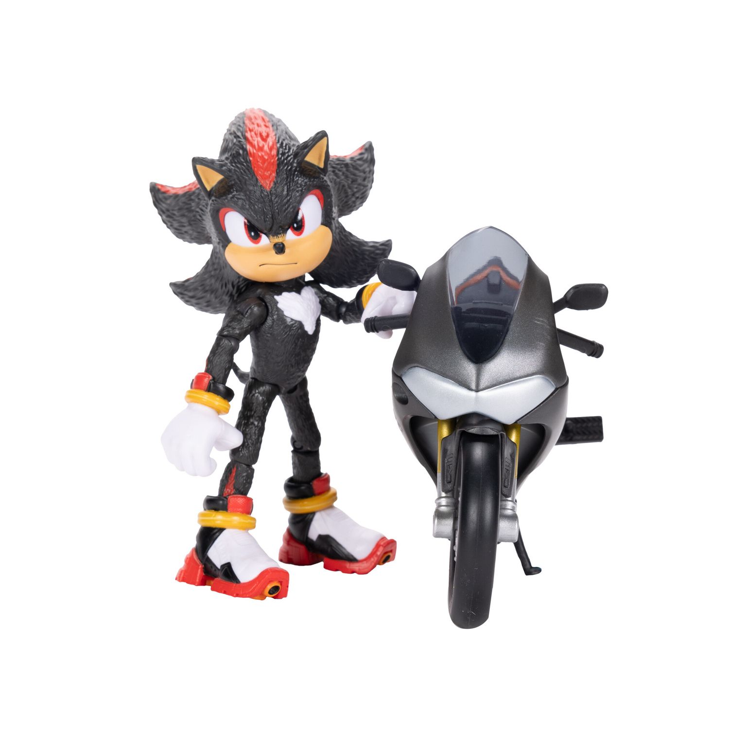 Sonic 3 movie personaggio di shadow 13 cm con motocicletta – dettagli realistici - Sonic