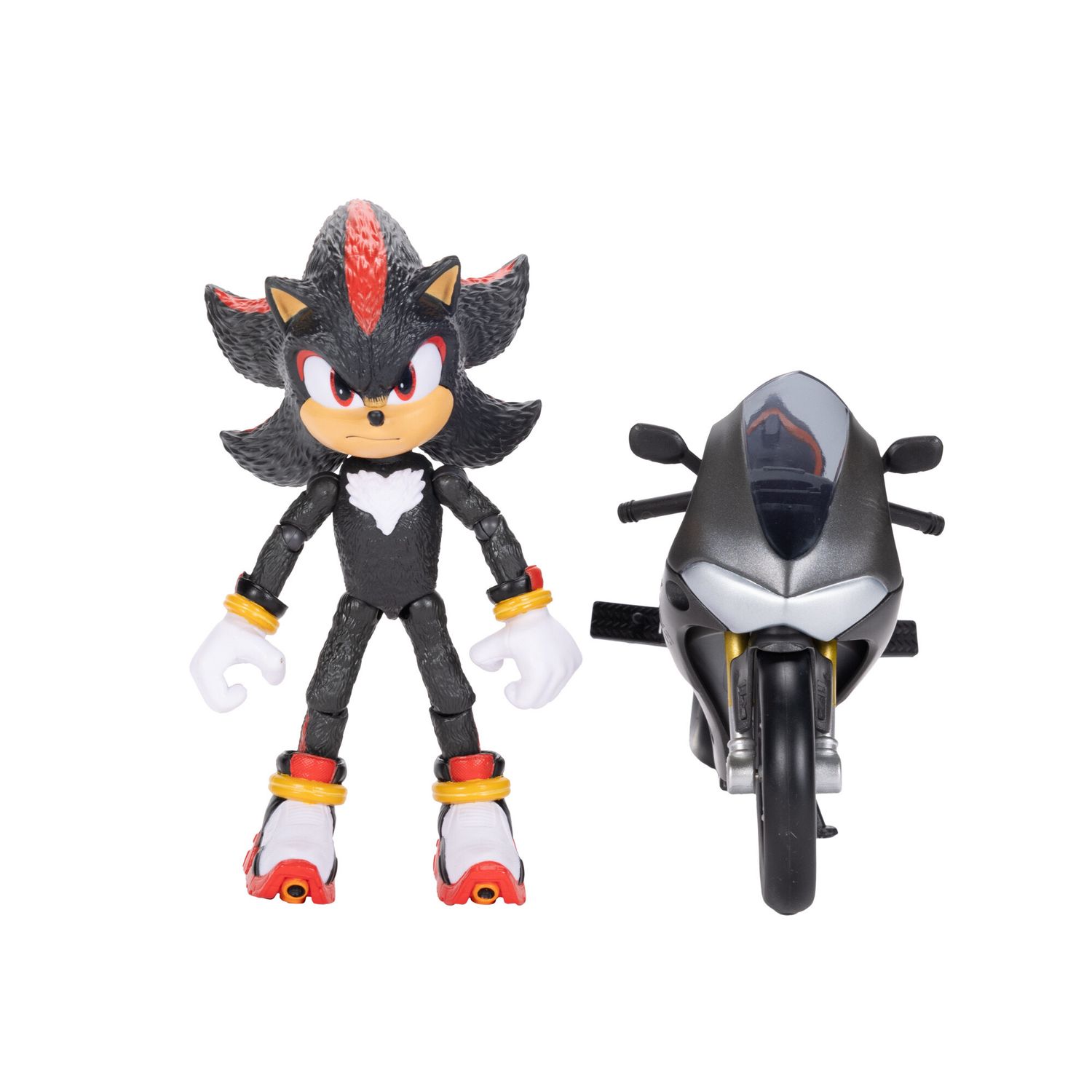Sonic 3 movie personaggio di shadow 13 cm con motocicletta – dettagli realistici - Sonic