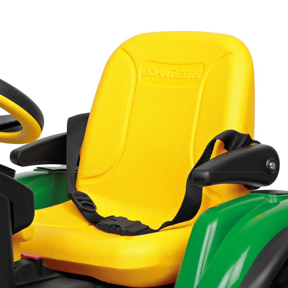 John deere rc tractor trattore elettrico con telecomando radio e rimorchio 1-8 anni - Peg Perego