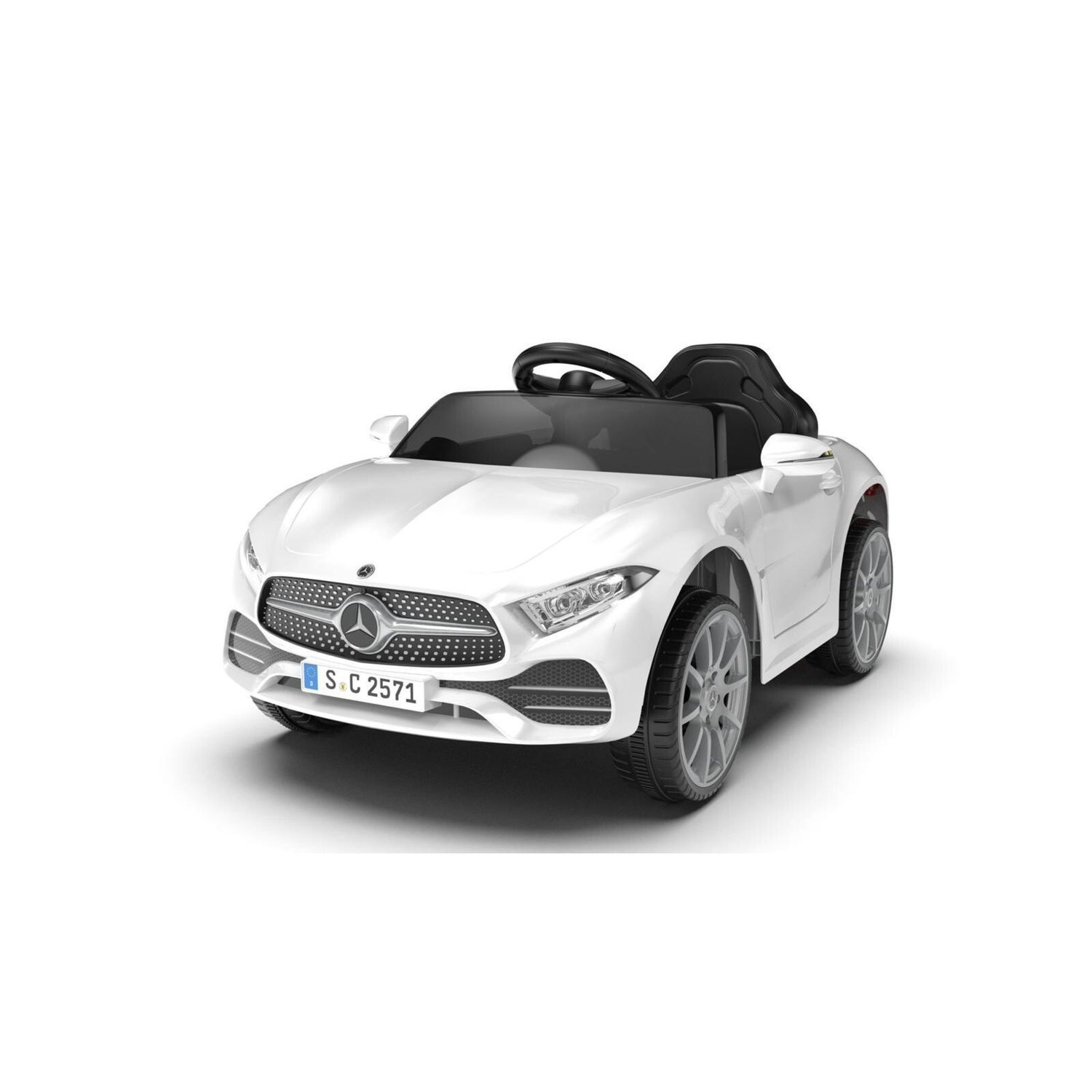 Mercedes cla45 12v bianca per bambini – auto elettrica con design elegante - LAMAS
