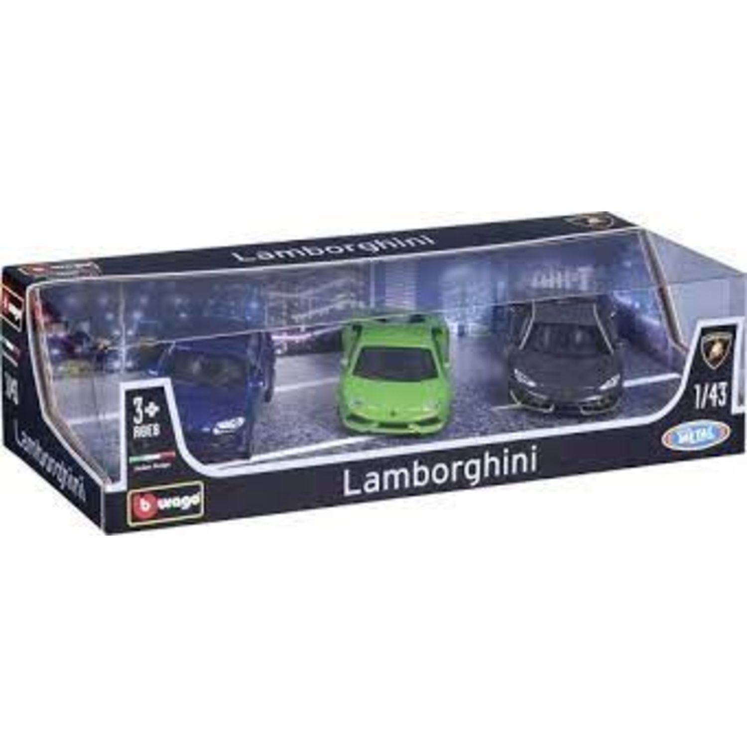 Gift 3pack auto licenza ufficiale lamborghini in scala 1:43 - BBURAGO