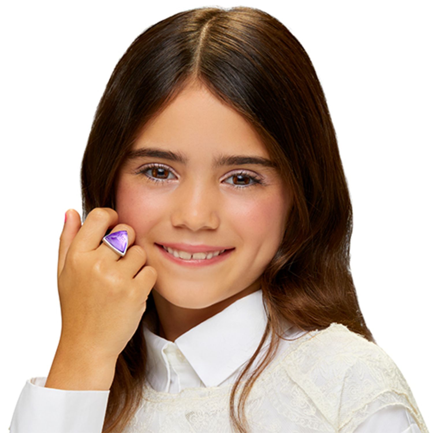 Rainbow high creative crystals violet - bambola fashion arcobaleno da 28 cm con kit per accessori di cristallo, anello per te, fai da te - Rainbow High