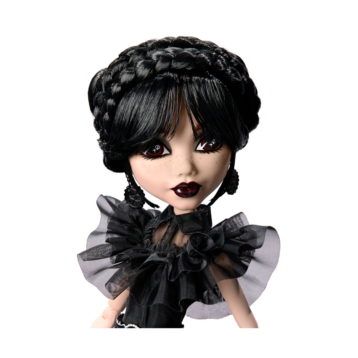 Monster high mercoledì - rave'n mercoledì, bambola da collezione in abito nero dallo stile gotico - Monster High