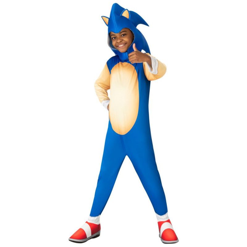 Costume sonic classic per bambini - licenza ufficiale, morbido e confortevole disponibile in diverse taglie - Sonic