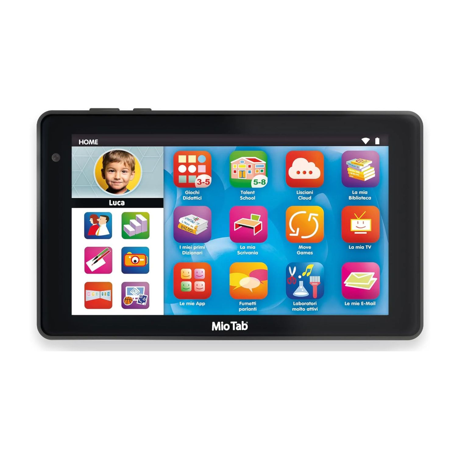 Mio tab 7″ super pro di lisciani: tablet educativo per bambini dai 3 agli 8 anni con oltre 300 app didattiche, sicurezza parental control e design protettivo - LISCIANI