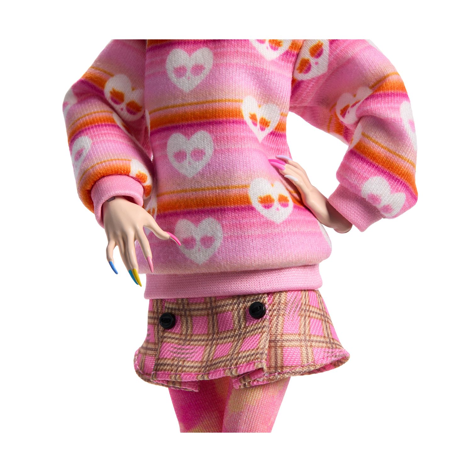 Monster high mercoledì - enid sinclair, bambola da collezione in abito rosa con accessori premium - Monster High