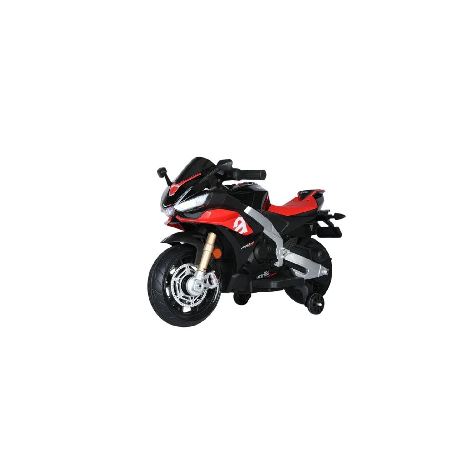 Moto elettrica per bambini aprilia racing rsv4 small 12v nera – design sportivo - adatta per bambini dai 3 anni in su - LAMAS
