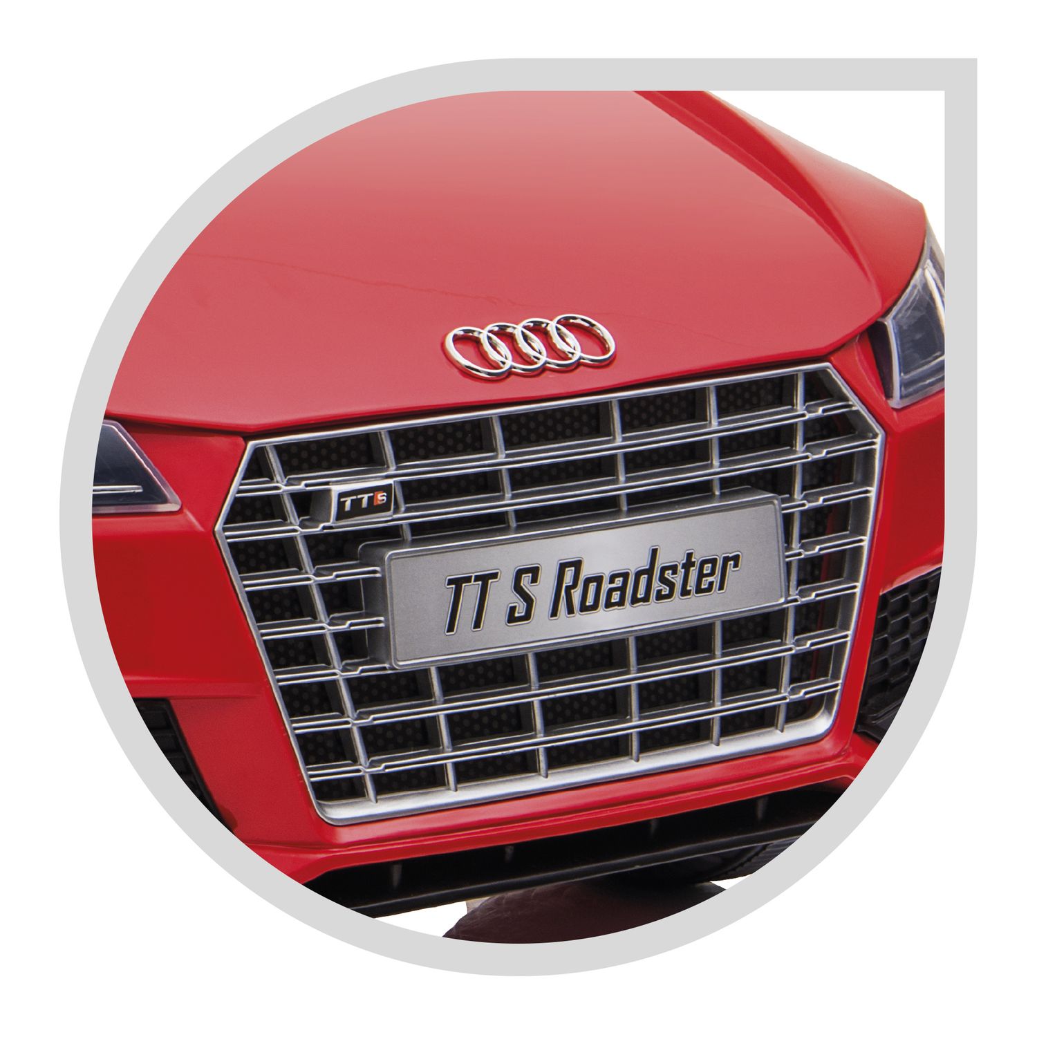 Audi tt s roadster 12v per bambini - auto elettrica con batteria al litio, telecomando e luci funzionanti -3+ - SUN&SPORT