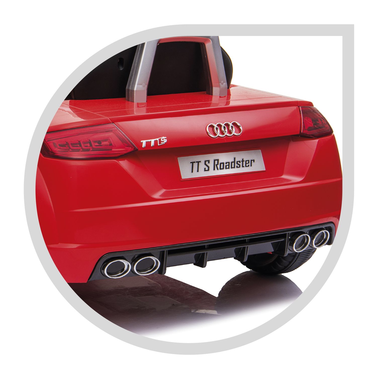 Audi tt s roadster 12v per bambini - auto elettrica con batteria al litio, telecomando e luci funzionanti -3+ - SUN&SPORT