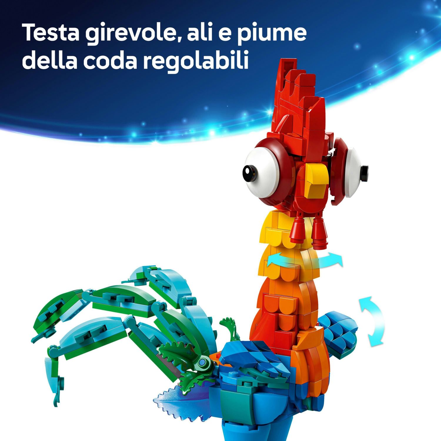 Heihei lego ǀ disney 43272 modello di animale snodabile dal film vaiana 2, giochi per bambini 9+, idea regalo da collezione - LEGO DISNEY PRINCESS, Lego