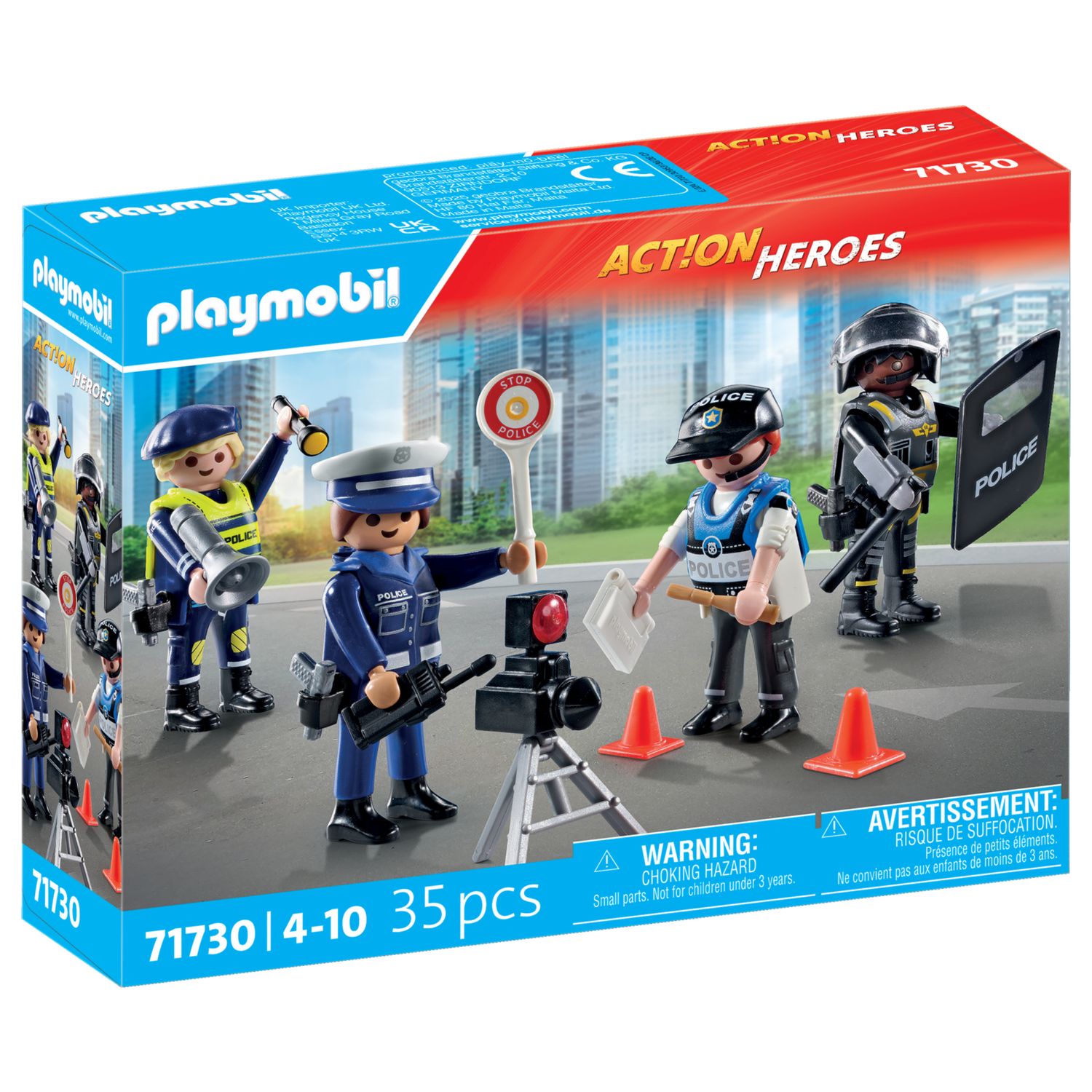 Playmobil action heroes 71730 - set personaggi della polizia per bambini dai 4 anni - Playmobil