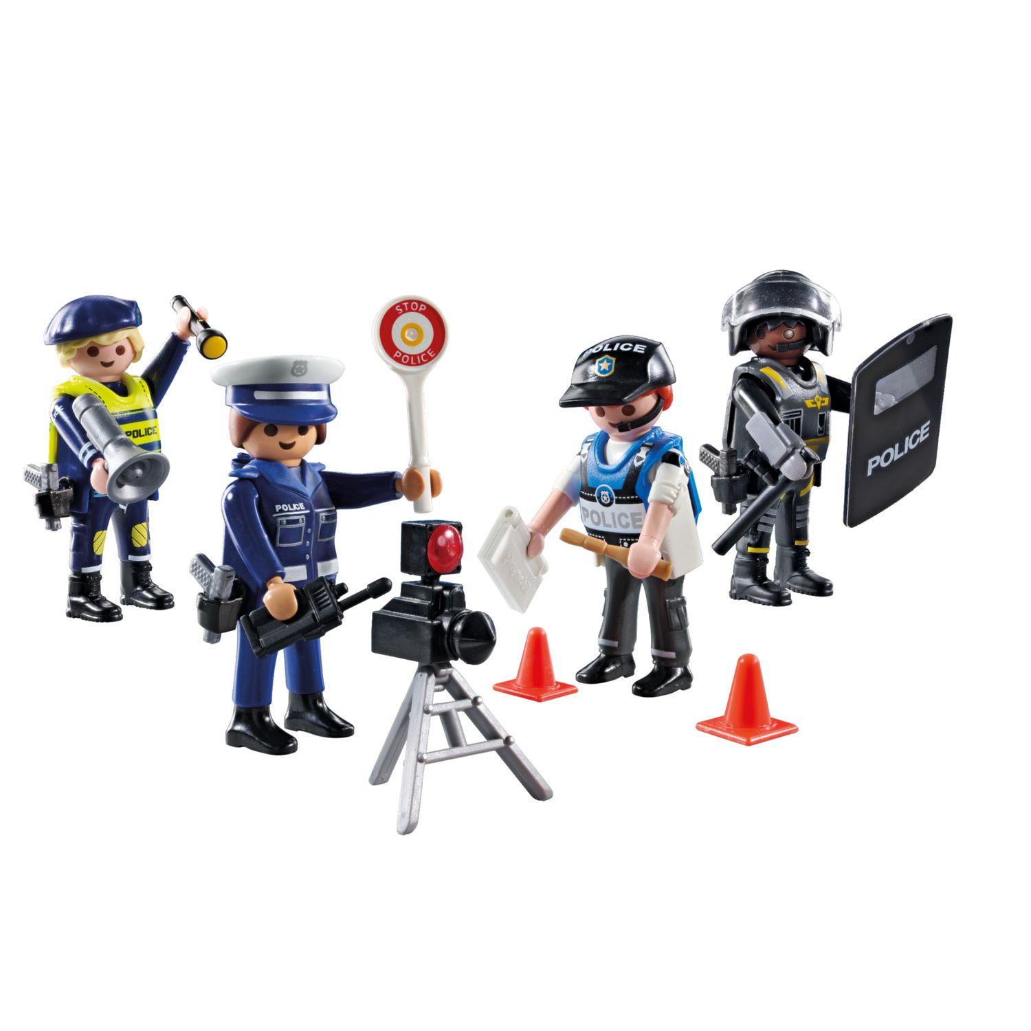Playmobil action heroes 71730 - set personaggi della polizia per bambini dai 4 anni - Playmobil