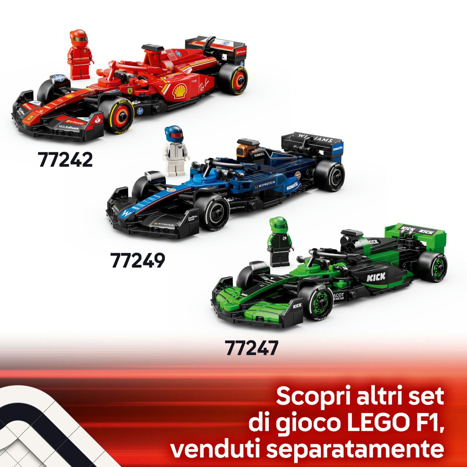 Lego speed champions 77249 auto da corsa f1 williams racing fw46 macchina giocattolo da collezione con minifigure, bambini 10+ - LEGO SPEED CHAMPIONS, Lego