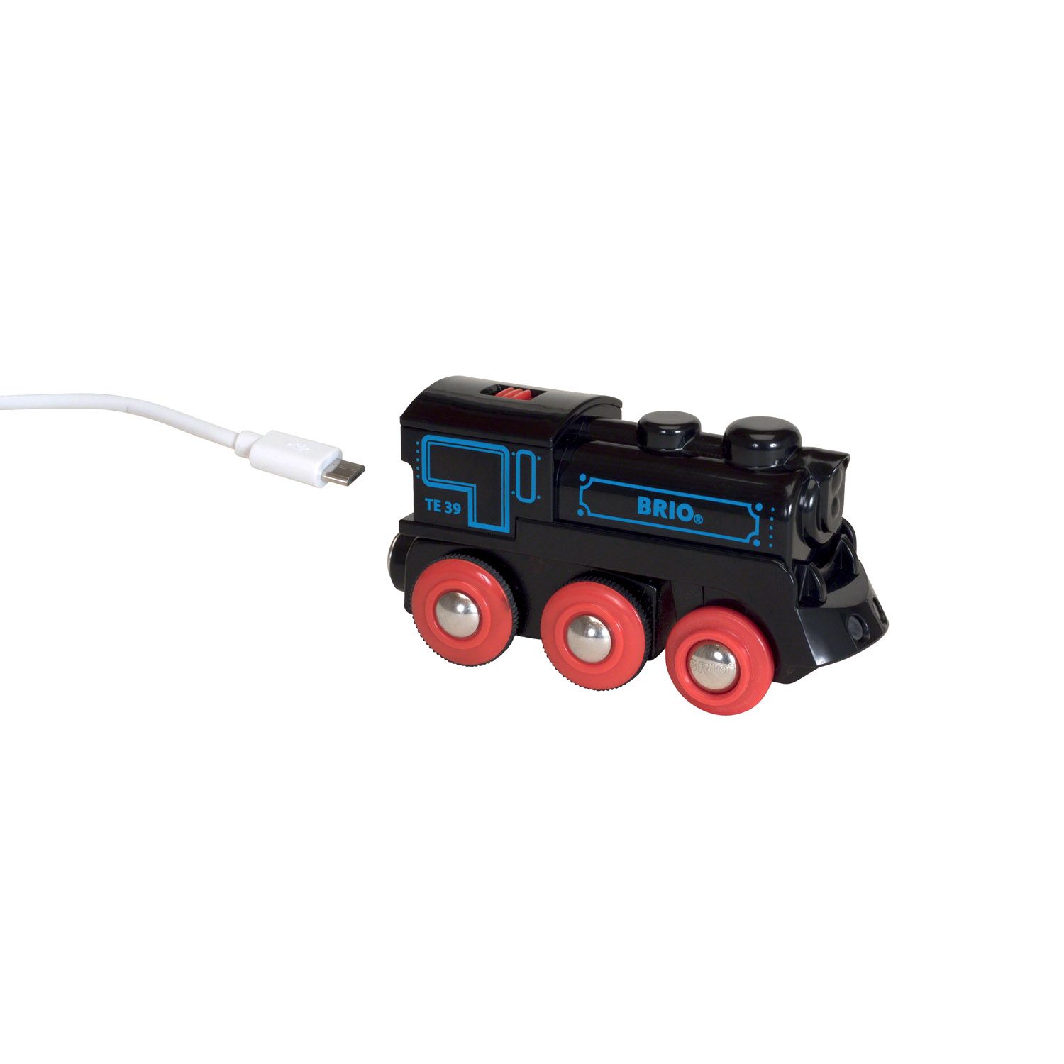 Brio locomotiva ricaricabile con mini cavo usb - trenino in legno - BRIO