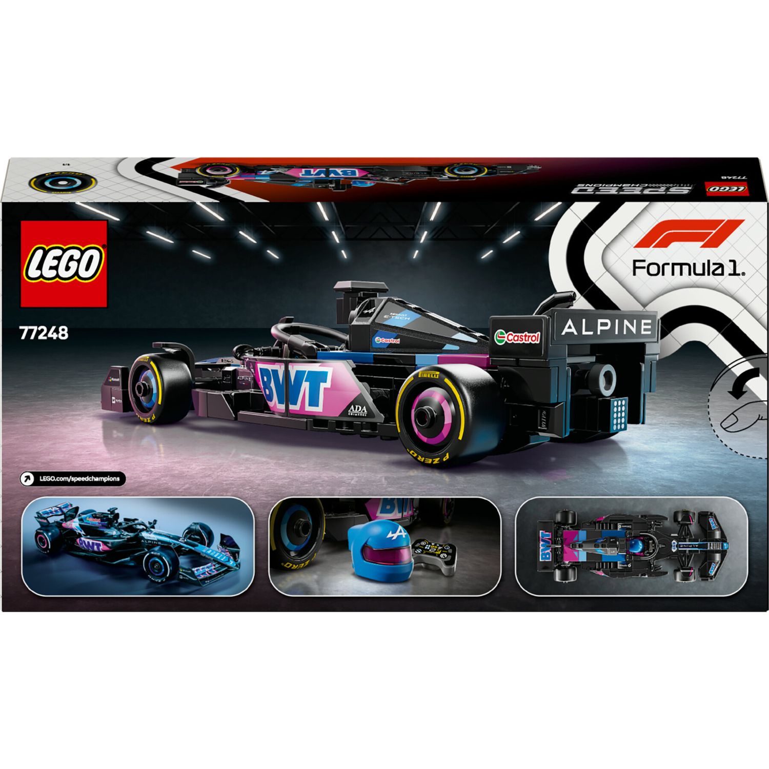 Lego speed champions 77248 auto da corsa bwt alpine f1 team a524 macchina giocattolo da collezione con minifigure, bambini 10+ - LEGO SPEED CHAMPIONS, Lego