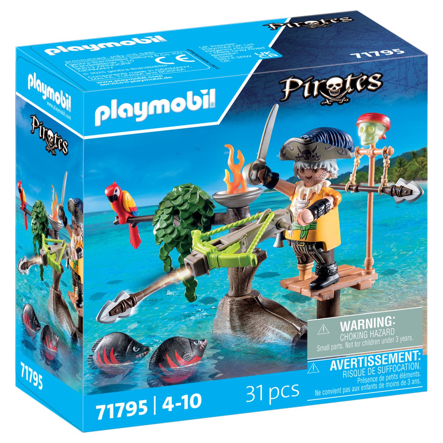Playmobil pirates 71795 pirata con balestra - 4+ anni - Playmobil