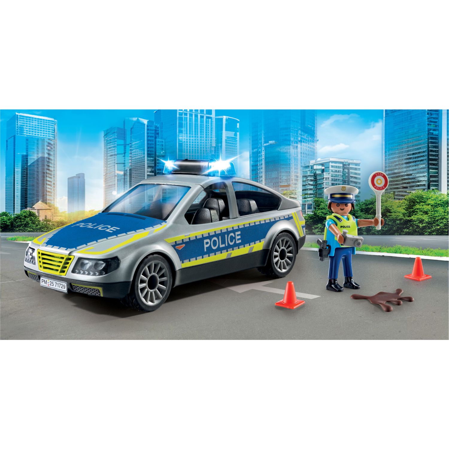Playmobil action heroes 71729 - auto della polizia per bambini dai 4 anni - Playmobil