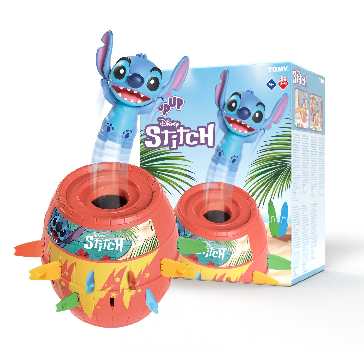 Stitch nasconde in un barile - gioco di abilità con personaggio lilo & stitch - 4+ - Disney Stitch