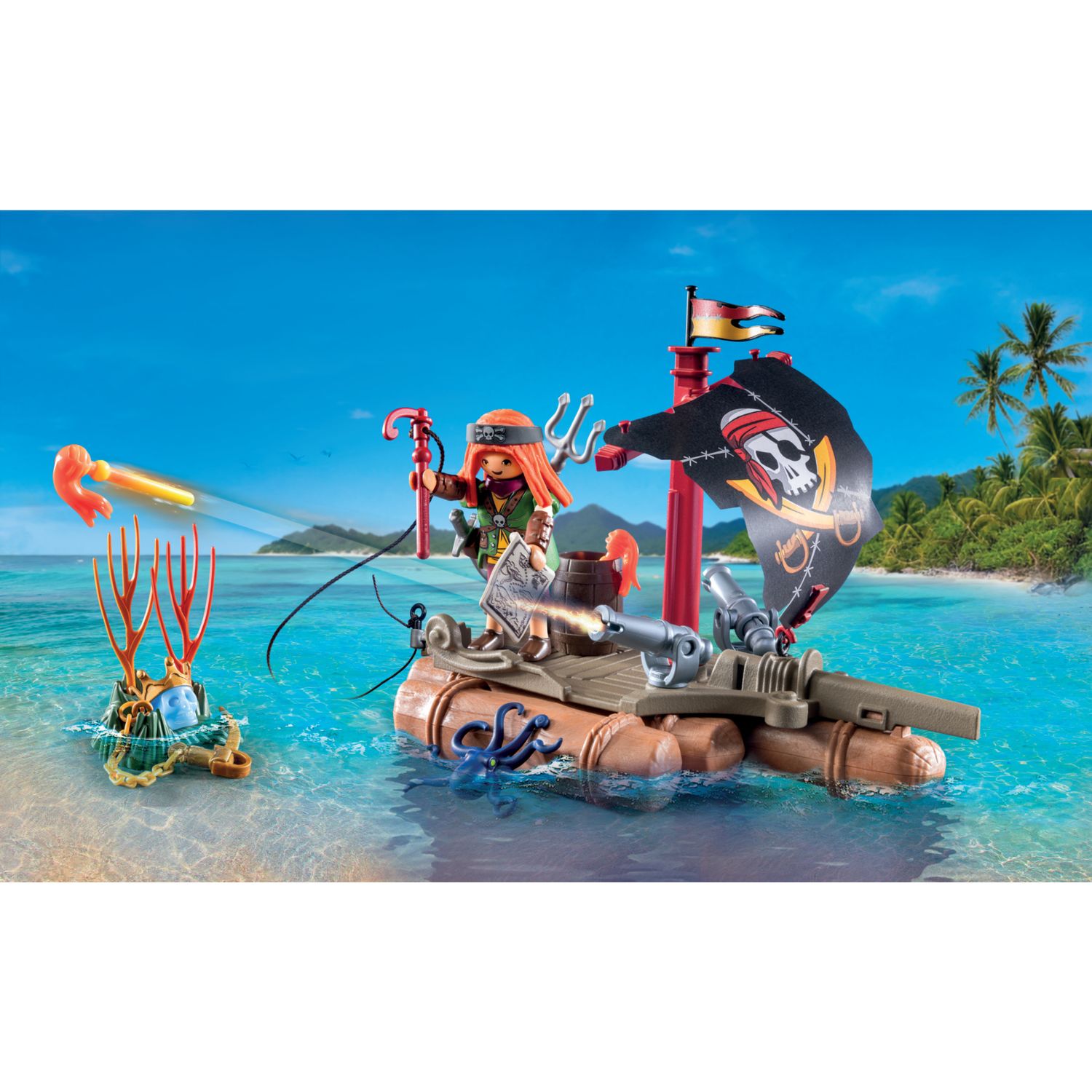 Playmobil pirates 71794 zattera dei pirati - 4+ anni - Playmobil