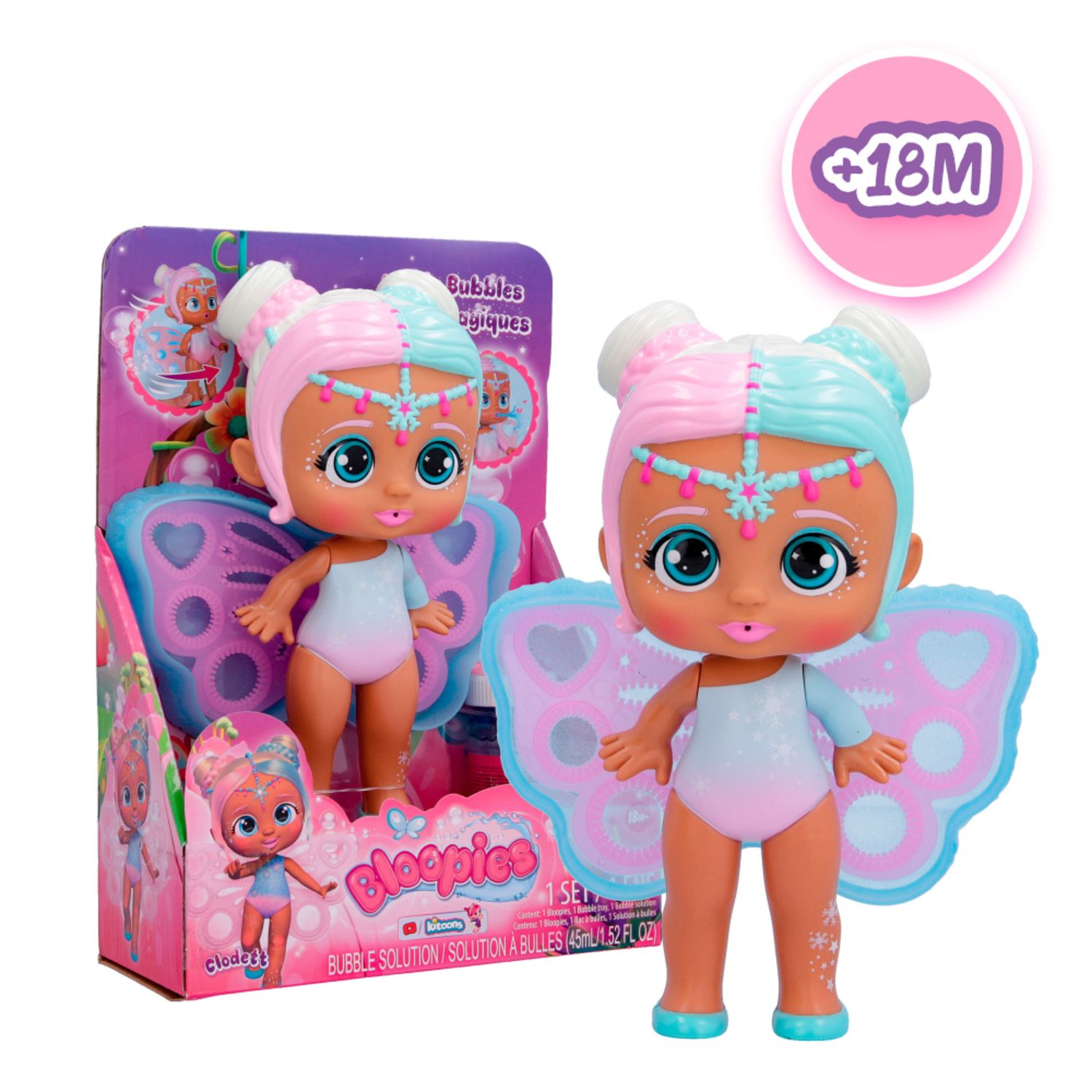 Bloopies fairies magic bubbles - bambole per bagnetto che fanno bolle - assortita - BLOOPIES