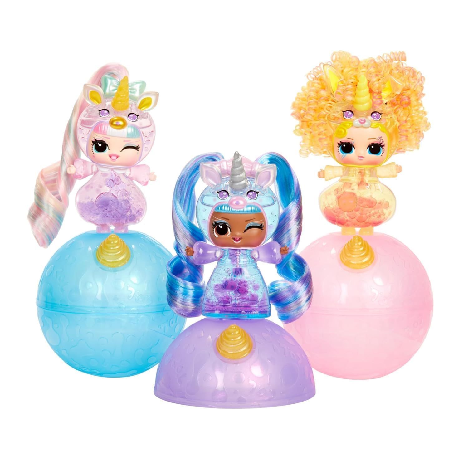 L.o.l. surprise! unicorns tots - include 1 bambola trasparente con lampada lavica, confezione sorpresa, 8 bambole da collezionare, 2 pozioni colorate - L.O.L SURPRISE