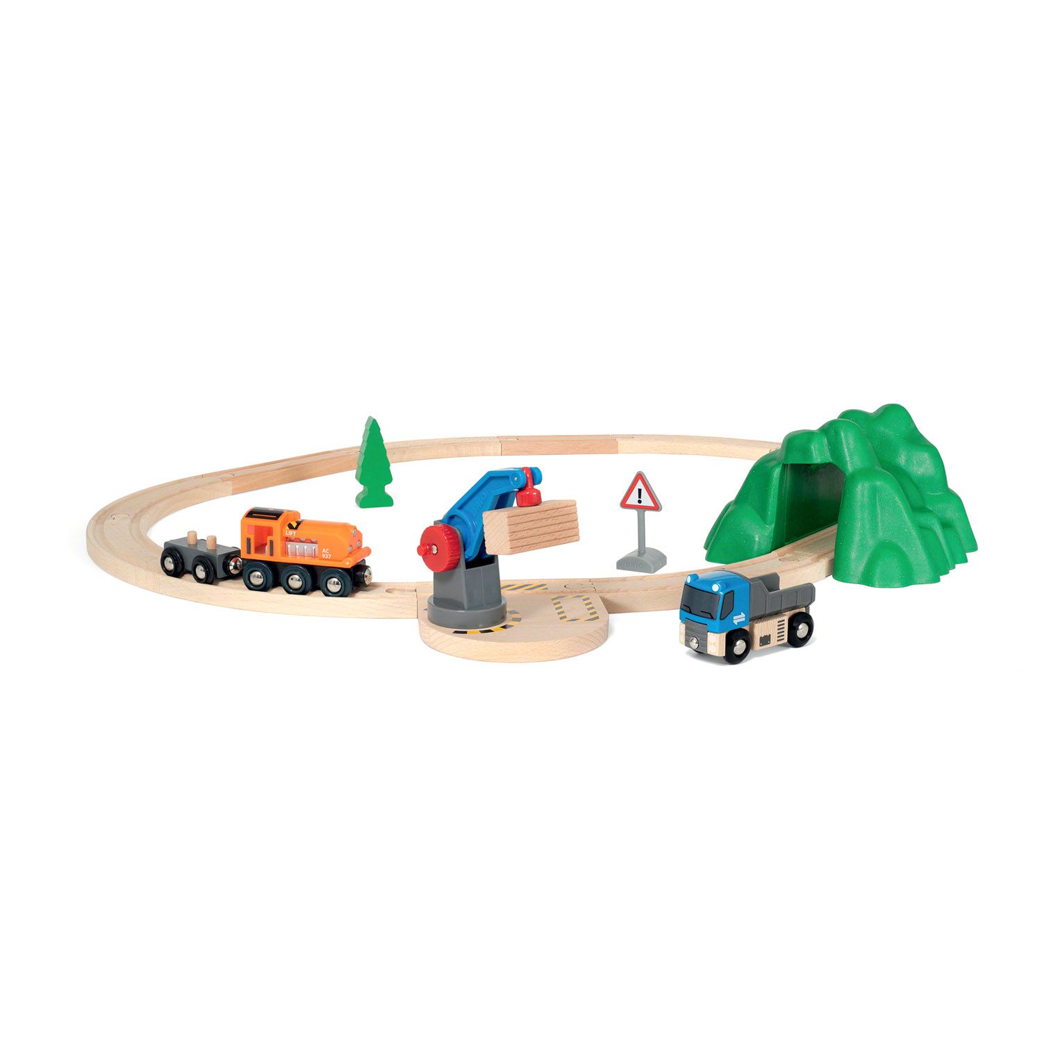 Brio set carica e trasporta - 19 pezzi - ferrovia in legno per bambini - BRIO