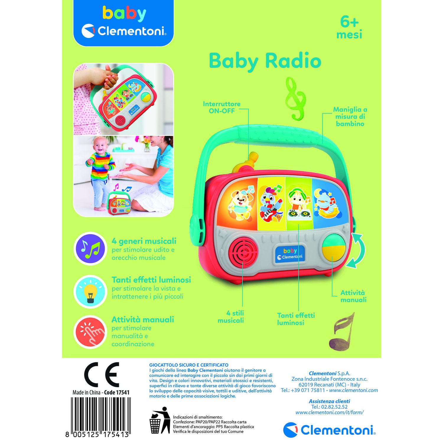 Baby clementoni - baby radio - 17541 - BABY CLEMENTONI